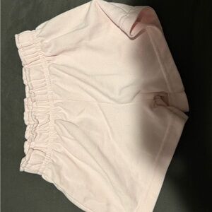 Light Pink Elastic Waist Shorts